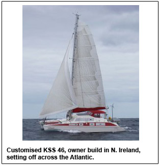 Owner Built KSS 46 sets off across the Atlantic