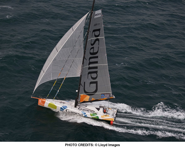 Mike Golding (Gamesa) 4th place on the Transat B to B