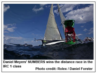 Daniel Meyers' NUMBERS wins the distance race in the IRC 1 class, Photo credit: Rolex / Daniel Forster