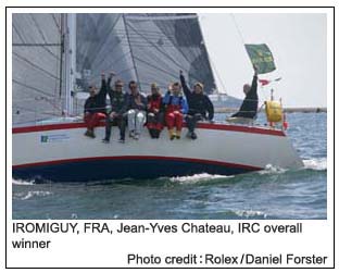 IROMIGUY, FRA, Jean-Yves Chateau, IRC overall winner, Photo credit: Rolex/ Daniel Forster
