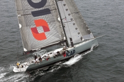 On July 4th, ICAP Leopard had a major problem onboard when its bowsprit broke off. (photo credit TR2011/Billy Black) 