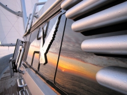 Onboard the 289' Maltese Falcon (photo credit Jeremy Smith)