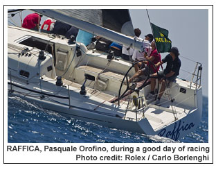 ARAFFICA, Pasquale Orofino, during a good day of racing  , Photo credit: Rolex / Carlo Borlenghi