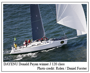 DAYENU Donald Payan winner J 120 class, Photo credit: Rolex / Daniel Forster