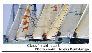 Class 1 start race 3, Photo credit: Rolex / Kurt Arrigo