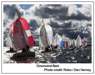 Downwind fleet, Photo credit: Rolex / Dan Nerney