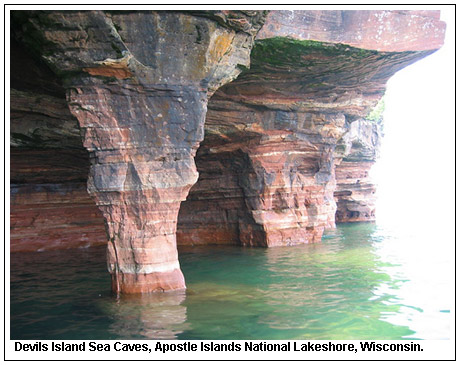 Devils Island Sea Caves