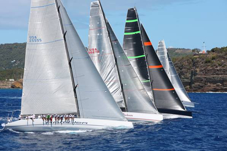 Bella Mente and other IRC competitors starting at the RORC Caribbean 600 earlier this year (Photo Credit: Tim Wright/photoaction.com).