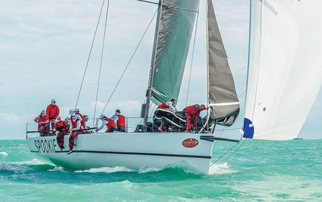Spookie had a great day to take the lead in IRC 1 - photo Sara Proctor/Quantum Key West 