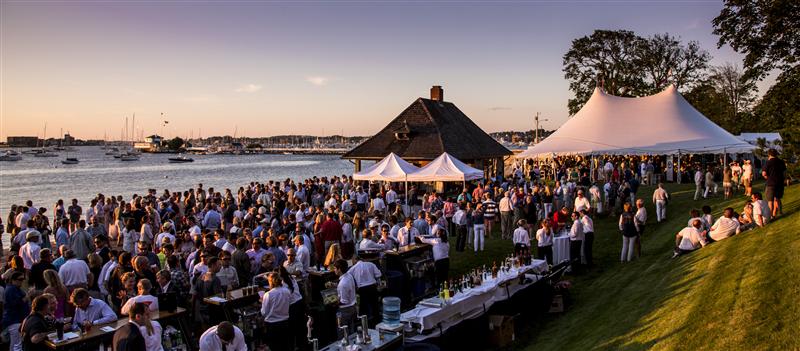 Competitors enjoy New York Yacht Club's Harbour Court last year during the 159th New York Yacht Club Annual Regatta presented by Rolex