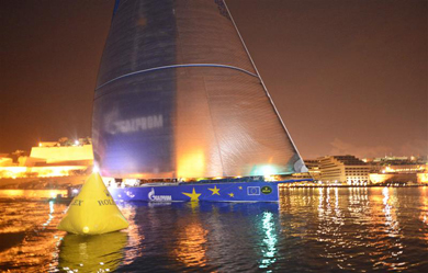 ESIMIT EUROPA 2 claims line honours at the Rolex Middle Sea Race 2012