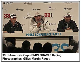 33rd America's Cup - BMW ORACLE Racing. Photographer: Gilles Martin-Raget