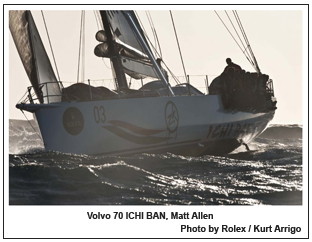 Volvo 70 ICHI BAN, Matt Allen, Photo by Rolex / Kurt Arrigo.