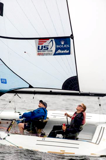 Ryan Porteus and Cindy Walker won the SKUD-18 class and were named to the 2013 US Sailing Team Sperry Top-Sider Photo credit: Clagett/Thornton Cohen