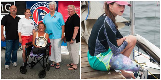 Tracy Schmitt (photo left) of Toronto, Canada, in the 2.4mR class won the sportsmanship award; 2.4mR sailor Siobhan MacDonald, age 15 of Mabou, Cape Breton, Nova Scotia, was the youngest competitor in the regatta.  Photo credit: Clagett/Thornton Cohen.