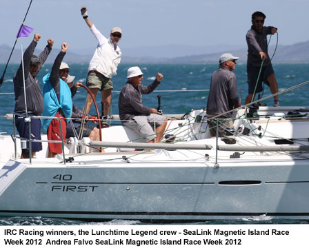 IRC Racing winners, the Lunchtime Legend crew - SeaLink Magnetic Island Race Week 2012  Andrea Falvo SeaLink Magnetic Island Race Week 2012