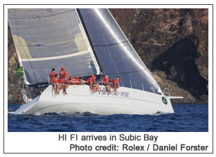 HI FI arrives in Subic Bay, Photo credit: Rolex / Daniel Forster