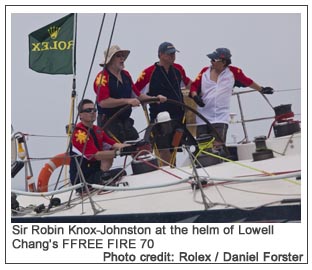 CLOUD leaving Victoria Harbour for Subic Bay, Photo credit: Rolex/Daniel Forster