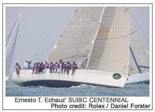 Ernesto T. Echauz' SUBIC CENTENNIAL, Photo credit: Rolex / Daniel Forster