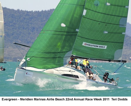 Evergreen - Meridien Marinas Airlie Beach 22nd Annual Race Week 2011  Teri Dodds