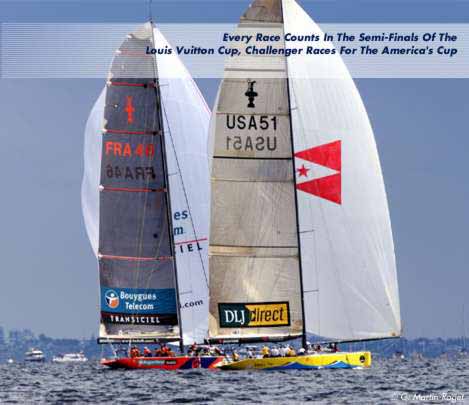 Louis Vuitton Cup Semi Final : World Sailing