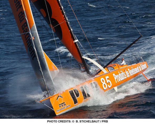 Vincent Riou (PRB) Third place on the Transat B to B