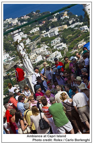 Ambiance at Capri Island, Photo credit: Rolex / Carlo Borlenghi