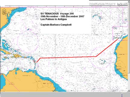 SV Tenacious Voyage 208