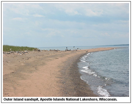 Outer Island sandspit, Apostle Islands