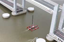 A view of the 159-foot topsail schooner