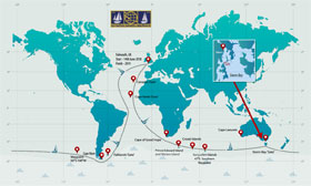 2018 Golden Globe Race Course