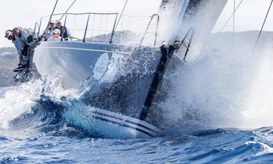 Bella Mente in 2015 in Porto Cervo for the Rolex Maxi 72 World Championship. (Photo Credit: Rolex/Carlo Borlenghi)