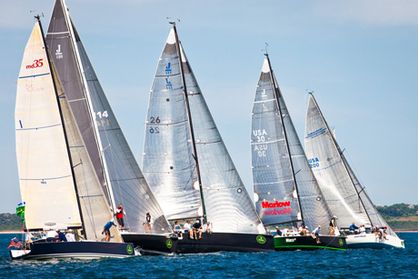 PHRF 1 Class Start at Storm Trysail Clubs Block Island Race Week 2011 (Photo Credit Rolex/Daniel Forster)