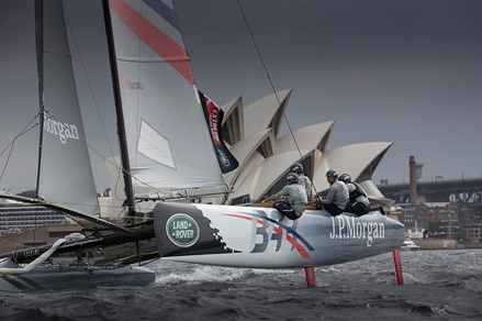 J.P. Morgan BAR during Wednesday's training session in the Harbour