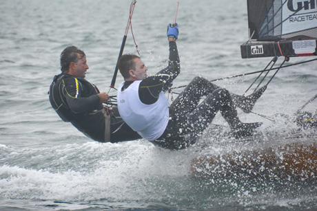 West Australians Brad Devine and Ian Furlong are currently leading the Australian Championships. Credit: Rhenny Cunningham - Sailing Shots