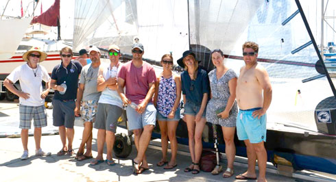 Jessica Watson is really enjoying hanging out with her I14 friends at the Geelong World Championships. Credit: Rhenny Cunningham - Sailing Shots