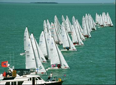 J/70 starts keep race managers on their toes - photo Andy Newman/Florida Keys News Bureau