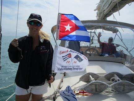 Conch Republic Cup organizer Karen Angle at last years event. (photo credit: Joel Skatrud)