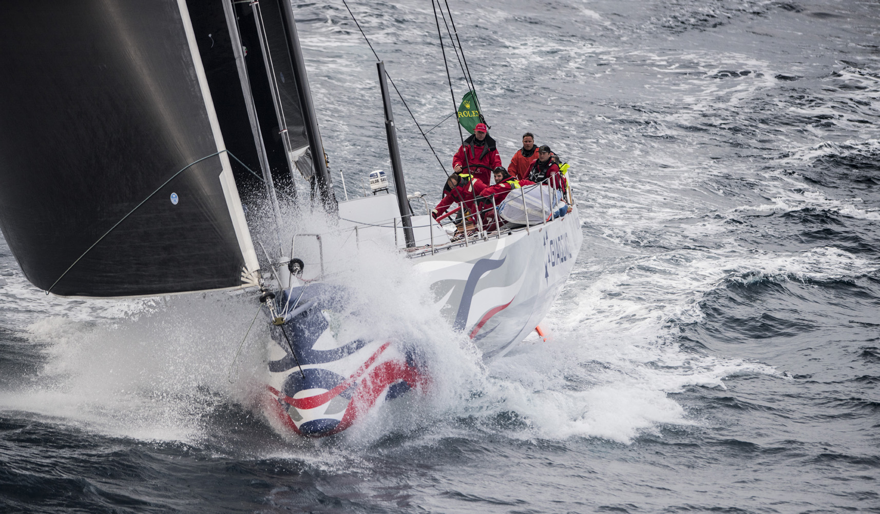 Jim Delegat's GIACOMO, the overall winner of the 2016 Rolex Sydney Hobart