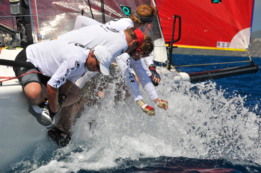 Photo: Exciting race action combines with new events and parties ashore for the 2014 St. Thomas International Regatta. (Credit: Dean Barnes)