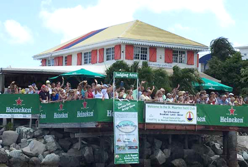 Passing the St. Maarten Yacht Club while entering or leaving Simpson BayLagoon is always a festive occasion! The bridge operator on the VHF radio should be recorded as he coaches, cajoles and otherwise “assists” boats to move through the bridge area quickly to avoid massive vehicle traffic jams.