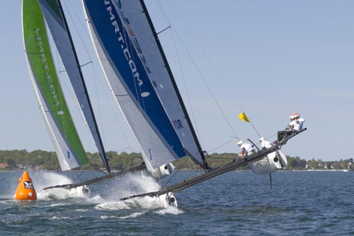 World Match Racing Tour boats at Sail Newport