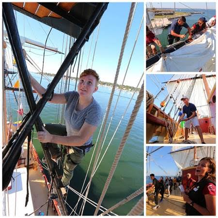 SSV Oliver Hazard Perry under sail during the 2016 season. (Credit Mark Russell)