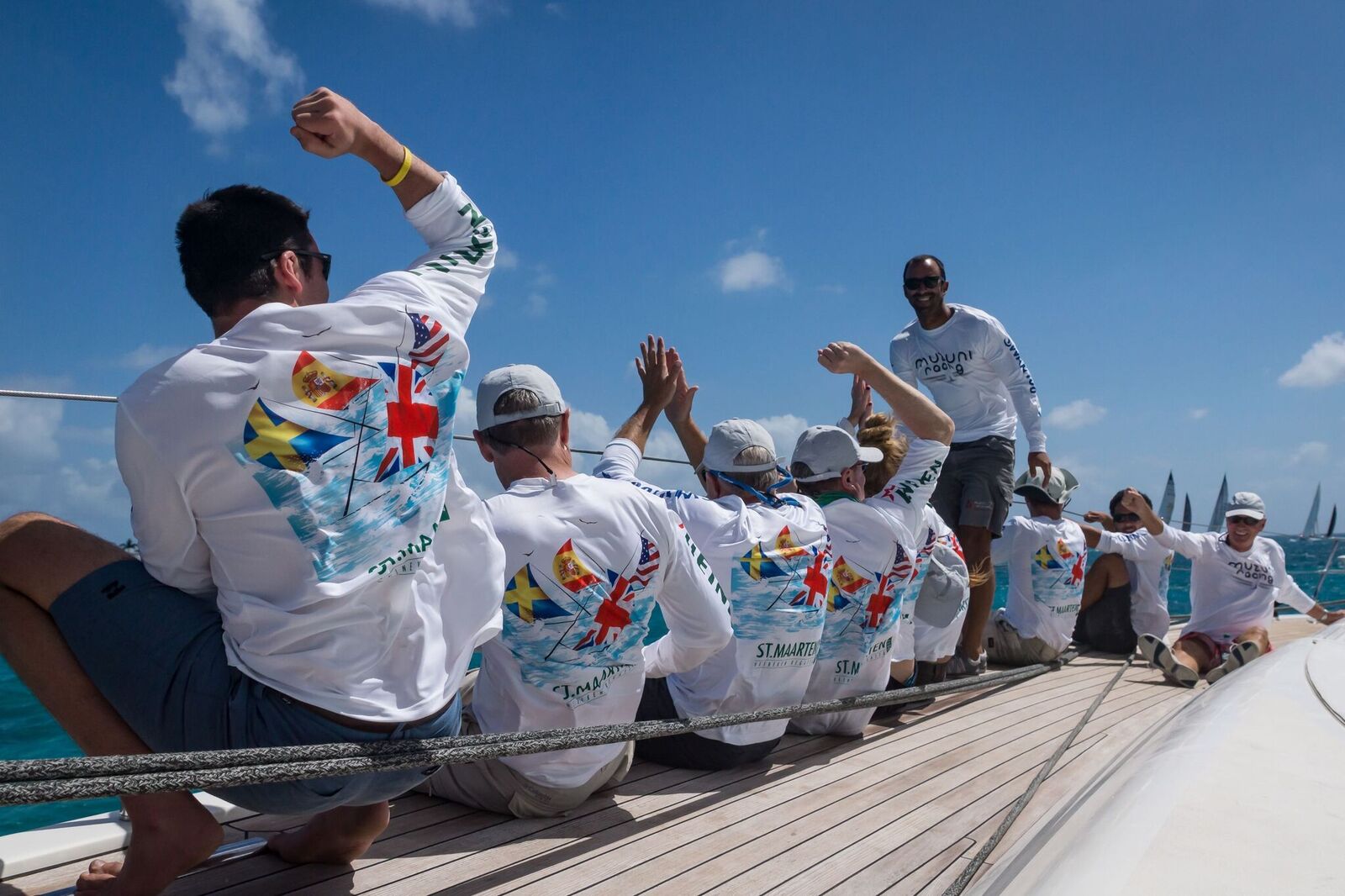 Competitors racing in the 2017 St. Maarten Heineken Regatta (Photo Credit: Laurens Morel)