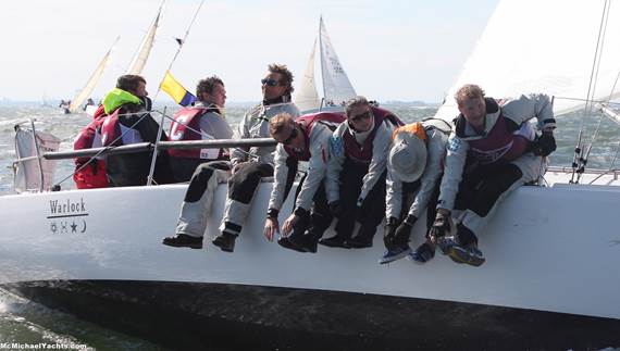 College of Charleston won the J/105 class onboard Warlock at the 2013 Intercollegiate Offshore Regatta (Photo Credit McMichaelYachts.com) 