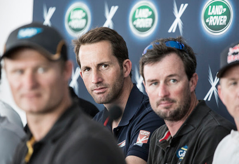 J.P. Morgan BAR Skipper, Ben Ainslie, at today's opening press conference (C) Lloyd images