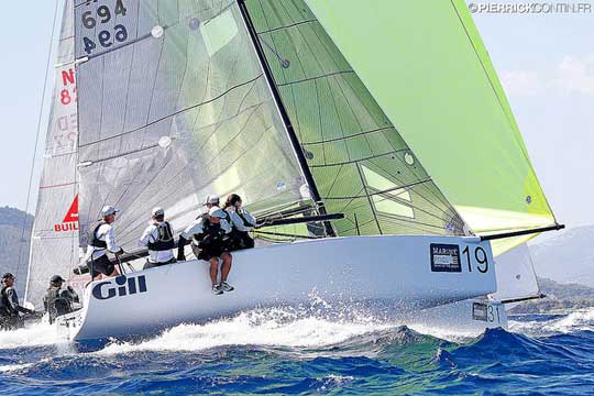 Miles Quinton's Gill Race Team GBR694 with Geoff Carveth helming - photo (c) Pierrick Contin