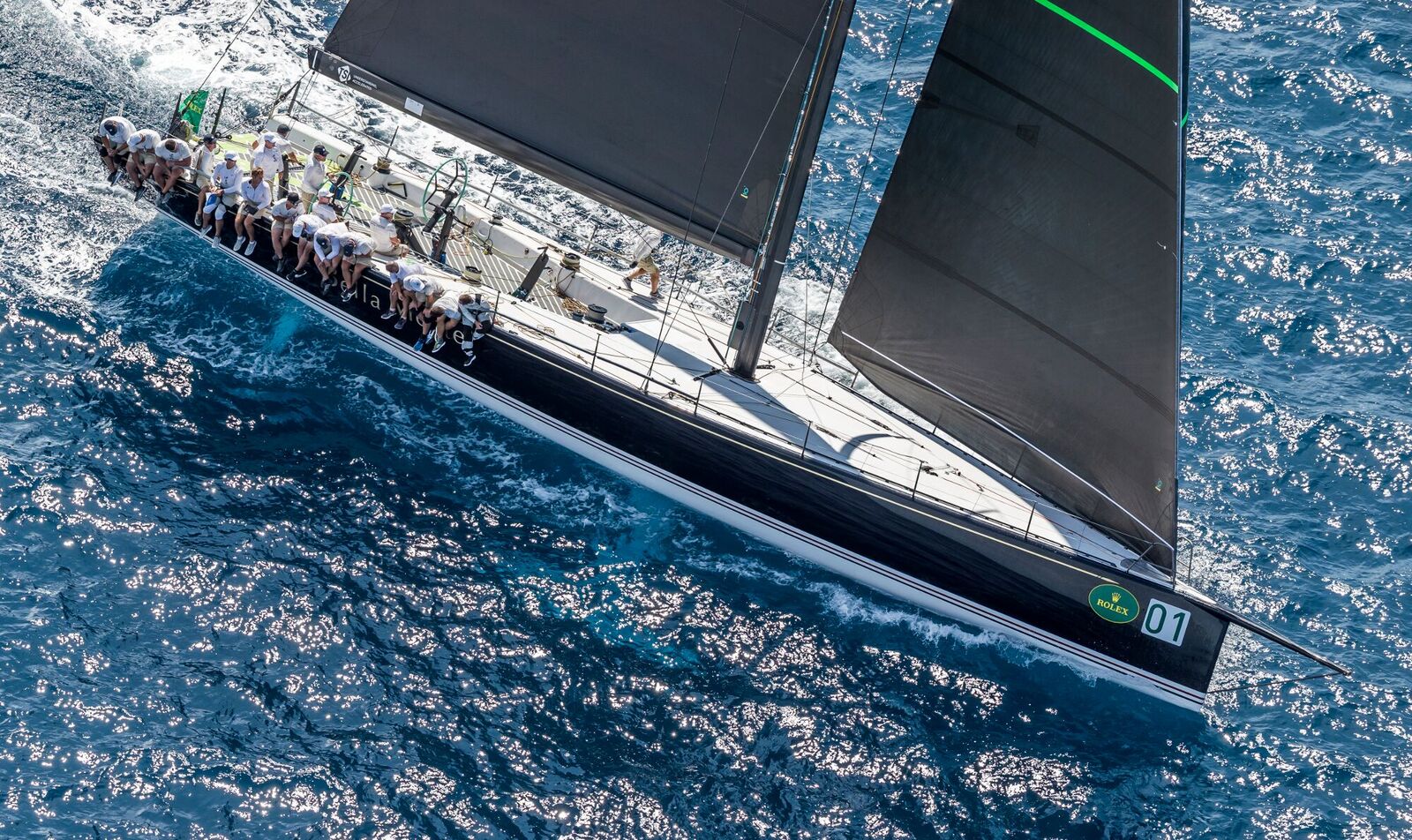 (Bella Mente Racing at the 2017 Rolex Maxi 72 World Championship in Porto Cervo (Photo Credit: Rolex/Carlo Borlenghi)