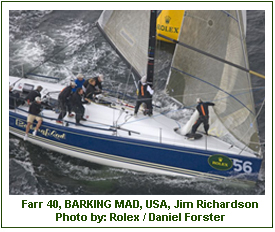 Farr 40, BARKING MAD, USA, Jim Richardson , Photo by: Rolex / Daniel Forster 