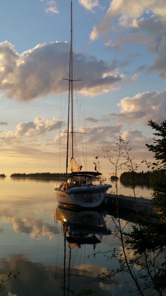Memories Maid at dock on Isle Royale